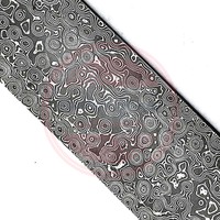 Barre de billette en acier damas pour couteau Barre de billette vierge faite à la main en acier damas pour couteaux
