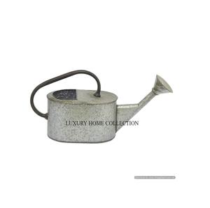 Decorative Farmhouse-style Galvanized Metal Water Can with a Rustic Antique Patina for Vintage <b>Garden</b> Lovers Sale Rate - Product Image 1