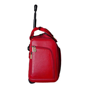 Wholesale Outdoor Genuine Leather Rolling Backpack Business and Travel <b>Luggage</b> Bag with Gym Usage Zipper Closure Type - Product Image 1