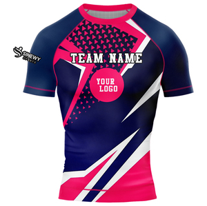 <b>Top</b> Fit Compression Performance <b>Swim</b> Shirts Short Sleeve Skins <b>Men</b> Rash Guard Quick Dry Breathable Lightweight Spandex/Polyester - Product Image 6