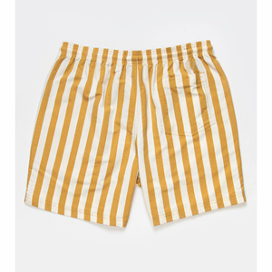 Pantalones cortos de nailon de talla grande para hombre, informales, a rayas, de secado rápido, transpirables, holgados, con bolsillo teñido liso para correr, Fitness, Verano - Product Image 4