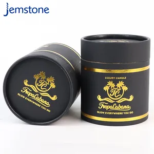 Logotipo personalizado tubo de papel cilindro perfume cosmético tarro caja de regalo tubo de papel cajas de embalaje