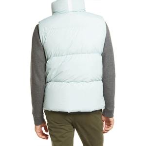 Veste polaire sans manches isolée OEM pour hommes, manteau en duvet coupe-vent rempli de fibres de polyester respirant, coupe ample, manteau d'hiver à séchage rapide - Product Image 6