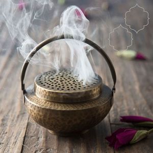 Stainless Steel Casted Perfume Lamp Handle Home Oud Burner Stand Handmade Eco-Friendly Long-lasting High Quality Arabic Culture - Product Image 1