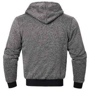 High Quality Zipper Warm Fluffy Women Men Winter Heavy Hoodie with Side Pockets Custom Unisex <b>Fleece</b> <b>Sherpa</b> Lined Thick Hoodies - Product Image 2