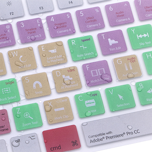 Logic Pro X\Premiere Pro CC/ PS Shortcuts Silicone Keyboard Cover Skin