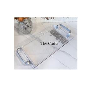 Plateau de service de qualité supérieure en acier inoxydable couleur argent pour mariage et réception, au meilleur prix - Product Image 2