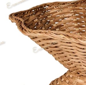 ชามหวายทรงกลมขนาดเล็กสำหรับทำขนมปังในครัวผลไม้ชามหวายทรงเปลือกหอยทำด้วยมือเป็นมิตรต่อสิ่งแวดล้อมดีไซน์ใหม่ - Product Image 4