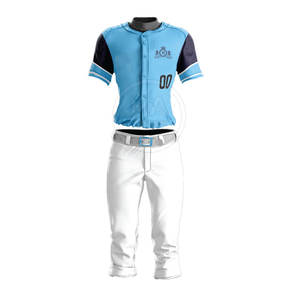 Bajo MOQ Ropa deportiva Uniforme de béisbol cómodo Tamaño personalizado Ropa juvenil Uniforme de béisbol - Product Image 1