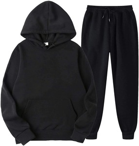 Ensemble pantalon de survêtement et sweat à capuche unisexe avec logo imprimé bouffant personnalisé - Product Image 2