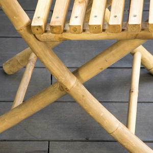 Vente en gros de chaise de jardin pliante en bambou de ferme écologique mobilier d'extérieur fait main du Vietnam - Product Image 4