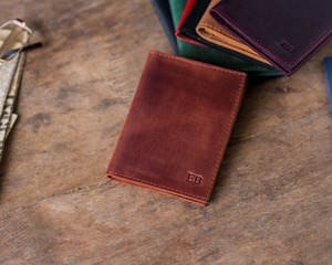 Cartera de viaje portátil con soporte para pasaporte sólido personalizado de fábrica con ranuras para tarjetas y protección RFID EN EL PTH-0095B - Product Image 3