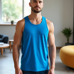 เสื้อกล้ามสำหรับผู้ชายเสื้อกล้ามยกน้ำหนักเสื้อกล้ามลำลองแขนกุดแห้งเร็วสำหรับฟิตเนส - Product Image 3