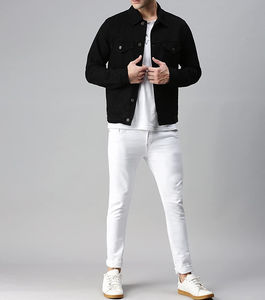 Mens jeans <b>jacket</b> for men offering timeless <b>denim</b> look suitable for streetwear casual events and daily fashion - Product Image 2