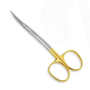 Factory Made Stainless Steel TC La Grange Double Curved Iris Scissors Manual Precision Micro Surgical <b>Instrument</b> B2B Hot Sale - Product Image 2