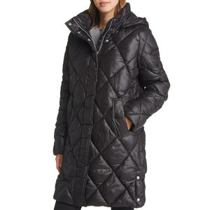 แจ็กเก็ตปลาปักเป้าแขนยาวทรงปกติสำหรับผู้หญิงแจ็กเก็ตขนเป็ดสีพื้นแบบลำลองสำหรับฤดูหนาวตามสั่ง - Product Image 4