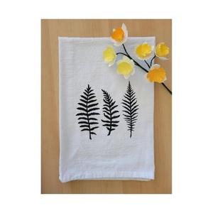 Personalized Floral Paddy Embroidered Lintless Utensil Absorbent Quick Drying Soft Touch Hand 100% Cotton Golf Kitchen <b>Tea</b> <b>Towel</b> - Product Image 3