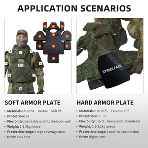 Gilet da combattimento regolabile MOLL giubbotto tattico protettivo completo armatura pesante per attività all'aperto - Product Image 5