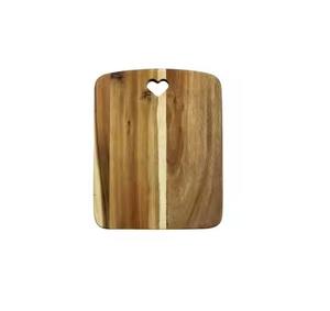 Planche à découper en bois avec poignée, design moderne, durable et légère, pour la maison, l'hôtel, la cuisine, pour couper les légumes et le fromage - Product Image 2