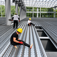 Tôles de plancher en treillis d'acier galvanisé pour solutions de plancher rapide pour usines industrielles modernes et projets à déroulement rapide