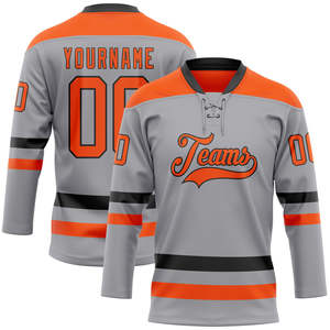 High Quality Oem Custom Ice Hockey White Blank Uniform Twill Embroidery Ice Hockey Jersey Uniforms Wear - Product Image 3
