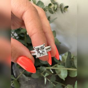 Prix d'usine Bague en diamant de laboratoire taille princesse 2,00 carats VVS2 Fournisseur de fiançailles Expédition mondiale Fabricant - Product Image 6