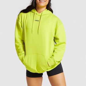 Sudaderas con capucha de lana de gran tamaño para mujer con estampado personalizado de alta calidad, sudadera informal transpirable de manga larga con capucha para mujer - Product Image 1