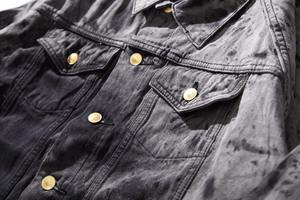 Ventes en gros OEM, veste en jean surdimensionnée pour homme, délavée, personnalisée, veste bomber en jean délavée à l'acide pour homme, Guangzhou - Product Image 6