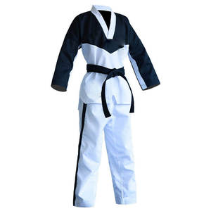 Precio al por mayor uniforme de Taekwondo logotipo personalizado hecho uniforme de Taekwondo mejor uniforme de Taekwondo de alta calidad - Product Image 3