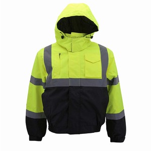 High visibility safety <b>working</b> <b>jackets</b> wholesale bulk supplier OEM custom factory reflective waterproof durable workwear - Product Image 1