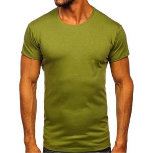 Camisetas de Hombre OEM 35% Poliéster 65% Algodón, Lisas, Estilo Urbano, con Logotipo Personalizado Impreso y Bordado, Color Sólido, Camisetas de Verano - Product Image 5