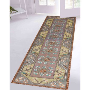 Tapis imprimé floral bohème : Tapis bohèmes élégants pour la décoration de bureau et de chambre d'enfant, tapis en velours - Product Image 3