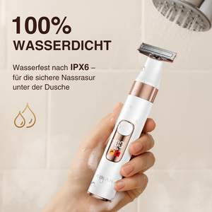 Afeitadora Eléctrica 2 en 1 para Mujer, Húmeda y Seca, Impermeable, Recargable por USB, Depilación Corporal, Recortadora de Bikini para Axilas y Rostro, Ideal para Hotel - Product Image 1