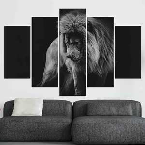 Toile royale : Œuvre d'art imprimée élégante pour une décoration sophistiquée, LOT DE 5 TOILES ASSORTIES - Product Image 1