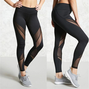 Leggings de yoga pour femmes sur mesure, tissu tricoté respirant, différents designs de couleurs, logo, prix de gros - Product Image 6