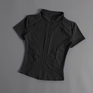 <b>Women's</b> Plus Size Lightweight Yoga <b>Jacket</b> High-Elasticity Full Sleeves Stand Collar Second-Skin Fit Fitness Training Adult - Product Image 2
