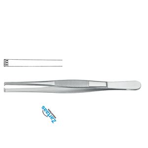 Pince à tissus en acier inoxydable de haute qualité 3x4 dents 16cm / 6.25 "Fabricant d'instruments chirurgicaux - Product Image 4