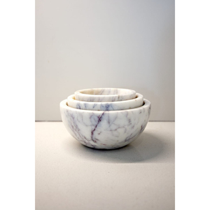 Creative Natural <b>White</b> Marble <b>Bowls</b> Hand Polished Decorative <b>Serving</b> <b>Bowls</b> For Salads & Home Decor Kitchenware Gift On-Sale - Product Image 1