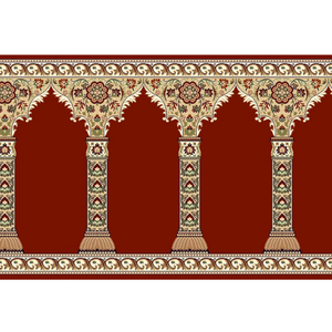Meilleur prix tapis de prière musulman Wilton tissage polypropylène musulman mur à mur mosquée sol tapis personnalisés - Product Image 5