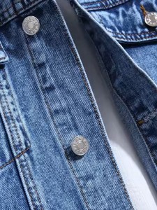 High Quality Pakistan Made Men's <b>Denim</b> <b>Jacket</b> Anti-Wrinkle Breathable & <b>Lightweight</b> Double Tone-Fulfilled Customer Demands - Product Image 3