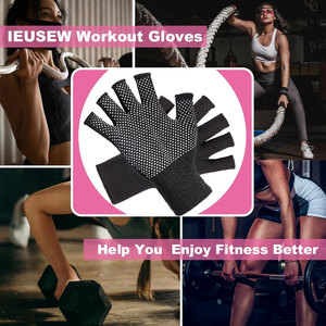 Gants de sport sans doigts FLASH GEAR unisexes, doux, respirants, pour entraînement, yoga, fitness, musculation, remise en forme, cyclisme, en cuir - Product Image 3