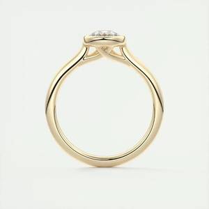 1.50 CTW Classic Lab Grown Diamond Solitaire Engagement Ring Pear Cut Bezel Set for Wedding Teardrop Bridal Anniversary Parties - Product Image 4