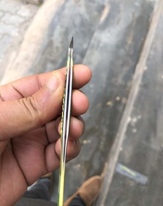 Échantillon gratuit de pince à épiler d'extension de cils de haute qualité poignée en diamant revêtue de papier pointe en fibre pince à cils en acier inoxydable solide - Product Image 3