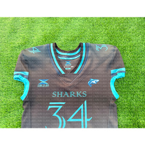 Camiseta de fútbol americano más exigente Diseña tu propia ropa atlética impresa por sublimación Camisetas de fútbol americano - Product Image 6