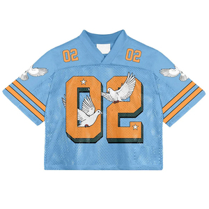 Camiseta de fútbol americano personalizada, entrega rápida, fabricante profesional, uniforme transpirable de manga corta - Product Image 6