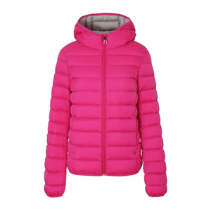 OEM ODM Veste d'hiver classique unie à fermeture éclair à capuche pour femme - Product Image 1