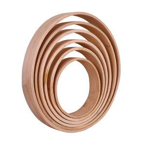 Aro de anillo de tambor de metal clásico con marco de madera de sauce ajustable Estilo de rendimiento Aro de bordado de madera para instrumentos musicales - Product Image 3