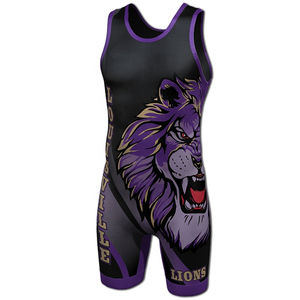 Singlets de lutte sublimés bon marché sur mesure, singulet de lutte par sublimation à vendre - Product Image 2