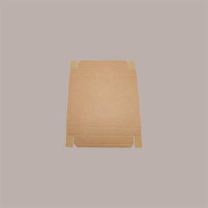 Boîte de rangement décorative en papier brun lisse avec couvercle, style coffre, 1 pièce, 345x345x600mm - Product Image 2