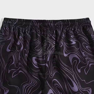 New Style Customized Color Solid High Quality <b>Men</b> Sublimation <b>Shorts</b> <b>Elastic</b> <b>Waist</b> Casual Quick Dry Polyester/Cotton Premium - Product Image 6